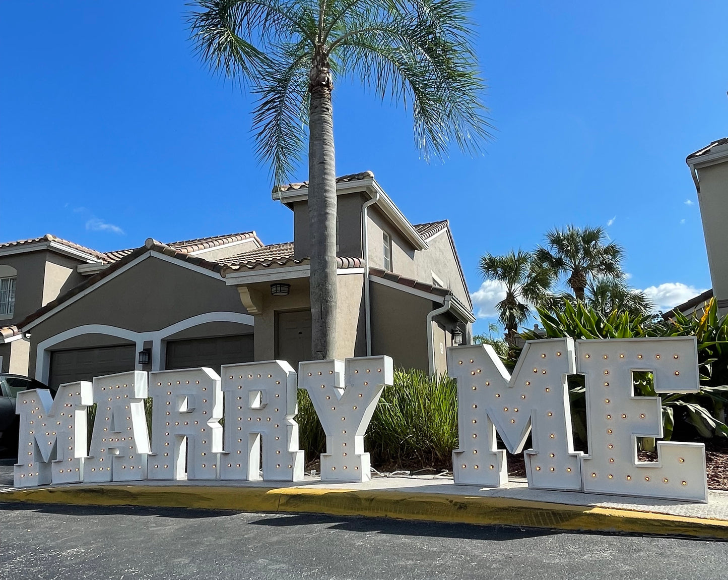 MARRY ME - Marquee Letters Rental - Light up!